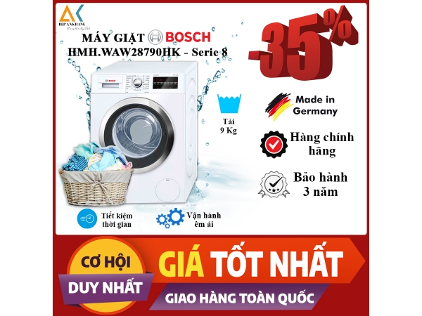 MÁY GIẶT ActiveOxygen 9KG HMH.WAW28790HK